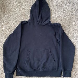 black aritzia cozy fleece perfect hoodie